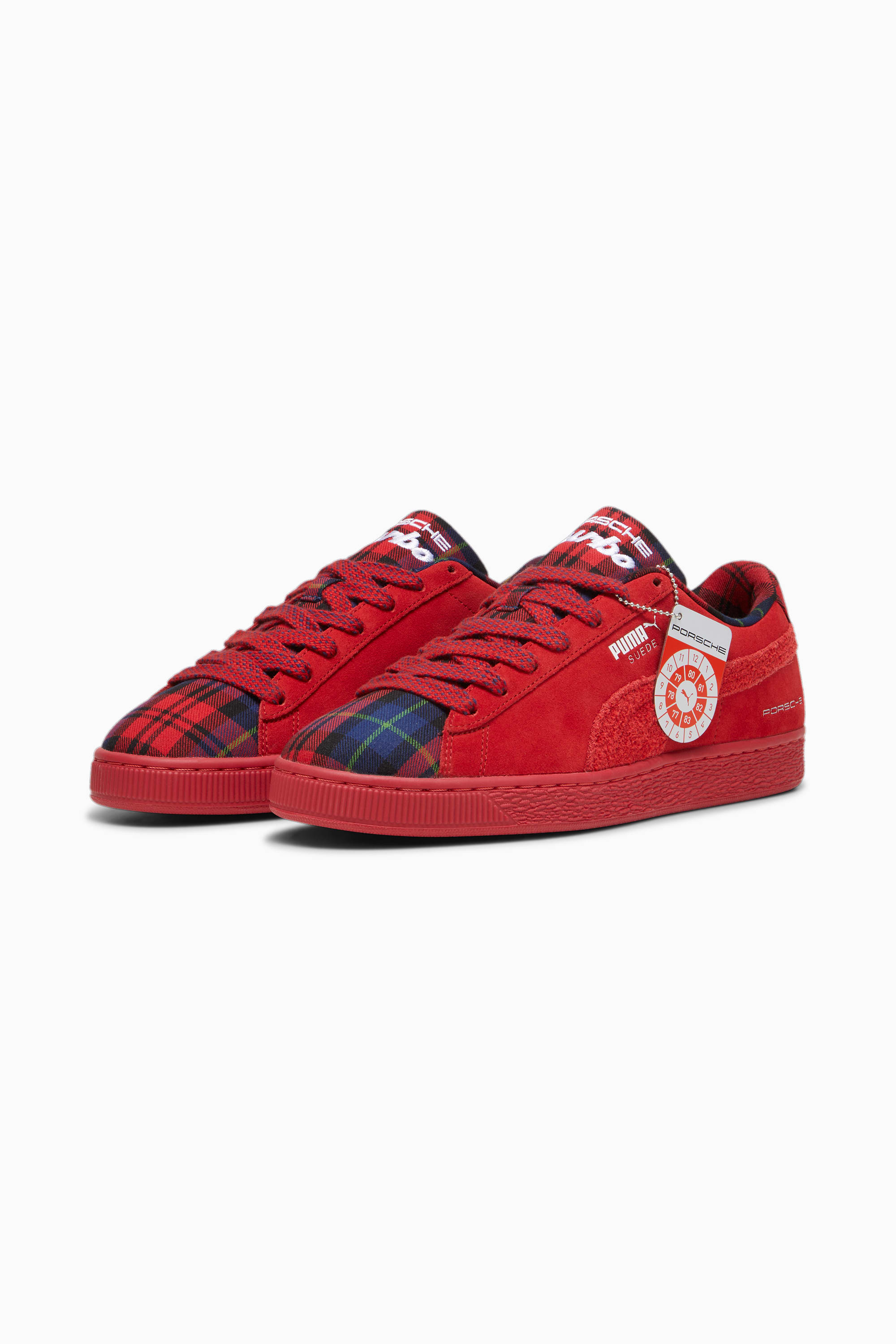 (image for) Healthy Porsche Legacy Suede Classic Tartan Sneakers